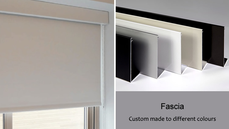 Custom ready made metal chain roller curtain roll up shutter cassette valance cover square fascia window roller blind roller shade