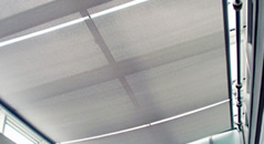 Roof canopy blinds