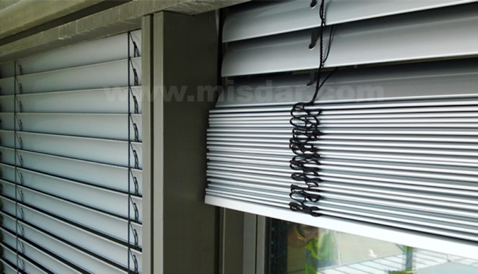 Motorized external Venetian blinds,Outdoor window blinds